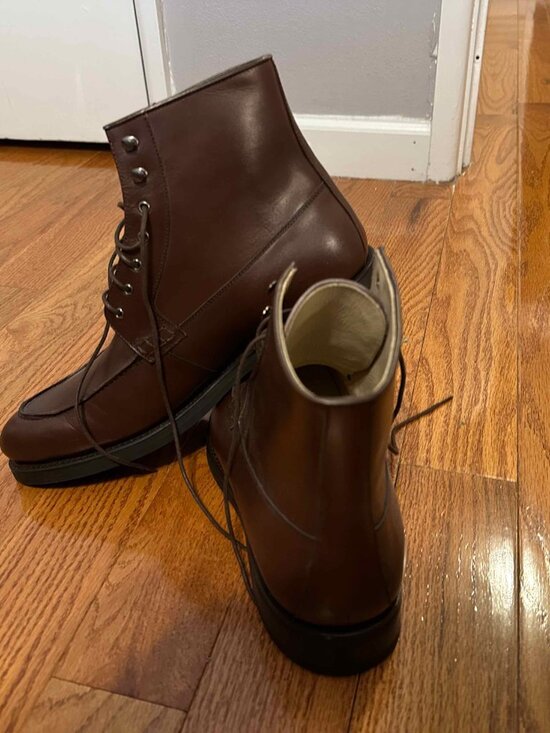 Idrese Moc Toe Leather Boots Size: 11 EE main image 6